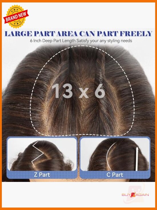 24 inch HD Lace Front Synthetic Wig, Long Curly Layered Wigs for Women 24 Inch Body Wave Brazilian Lace Front Wigs Heat Resistant  main image 3